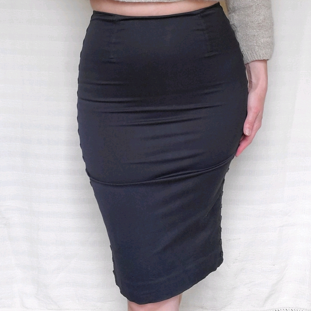 Sexy Marciano Ribbon Wiggle Skirt